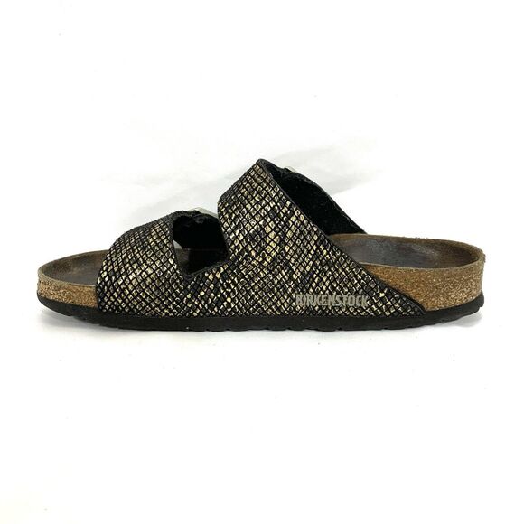 BIRKENSTOCK Arizona Birko-Flor Shiny Python Sandals Women’s Size 40 (US 9-9.5) - Picture 4 of 16